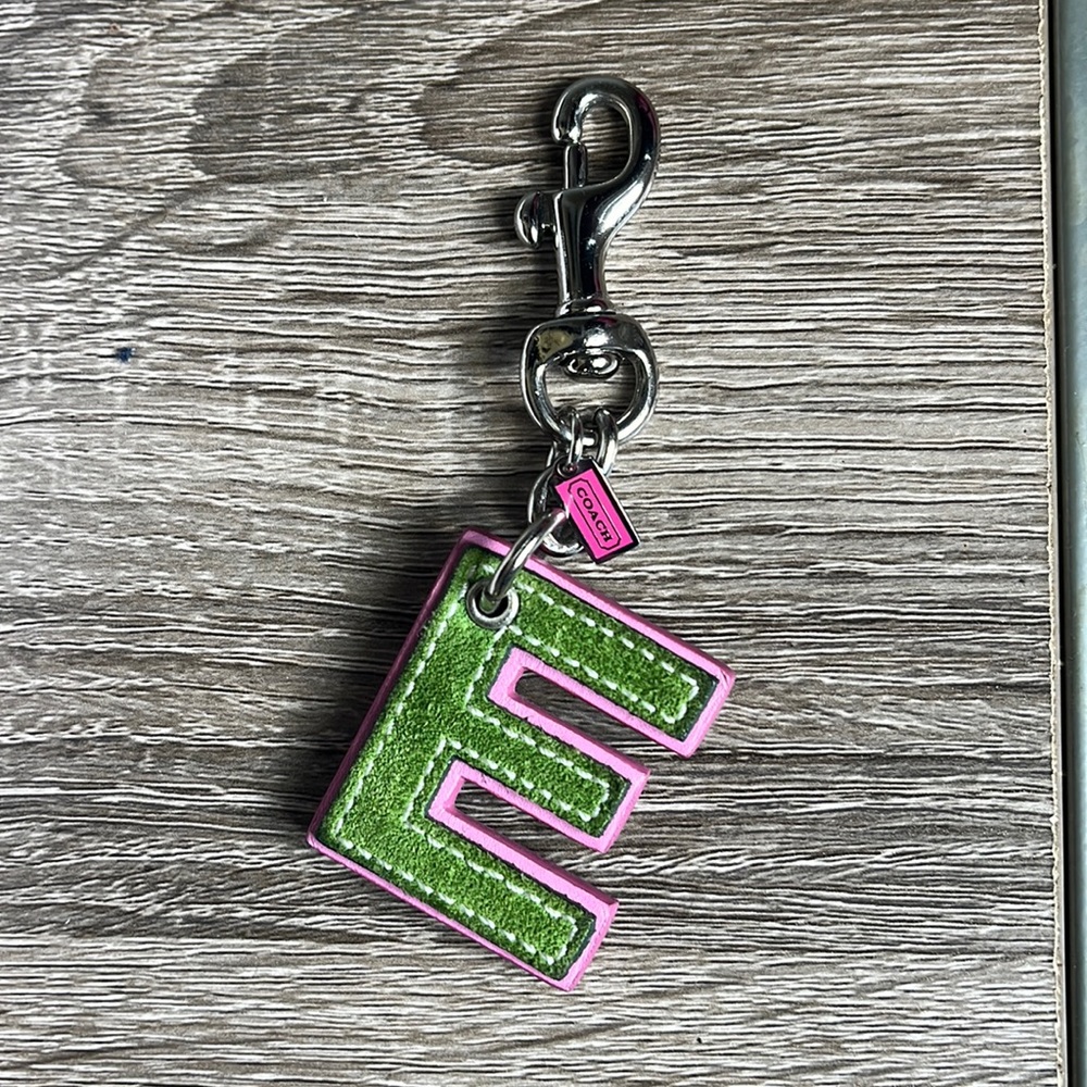 COACH Inital “E” Keychain